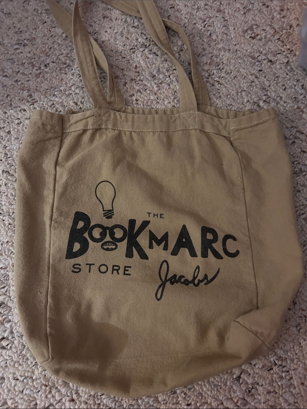 Rare Marc Jacobs The Bookmarc Store Tote in Tan